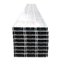 41x21 steel strut channel hot dip galvanized steel slotted c channel unistrut c z u purlin